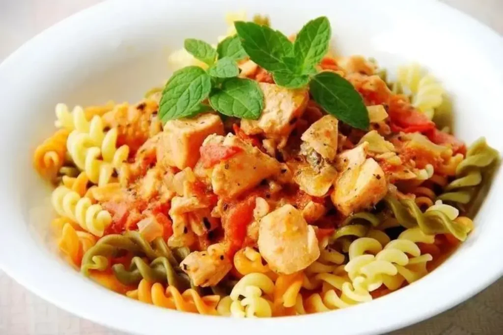 chicken bowtie pasta