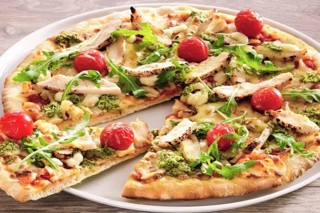 chicken caesar pizza